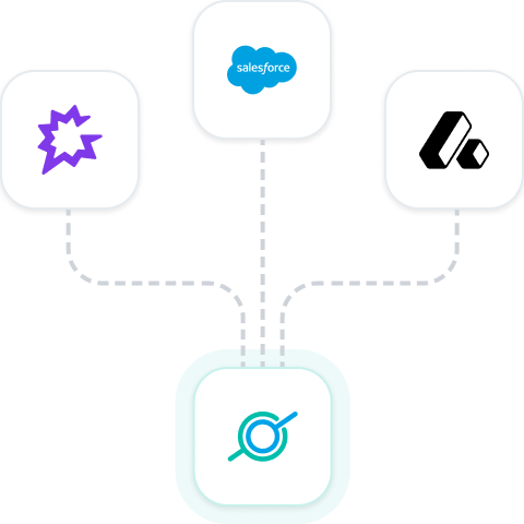 Federated data connector options. Your data never leaves.